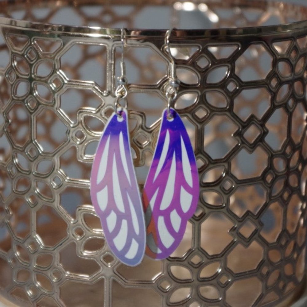 Mini White Moonlight Pearl Dragonfly Earrings